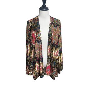 Show Me Your Mumu Long Sleeve Floral Shrug, Tunic Top Small